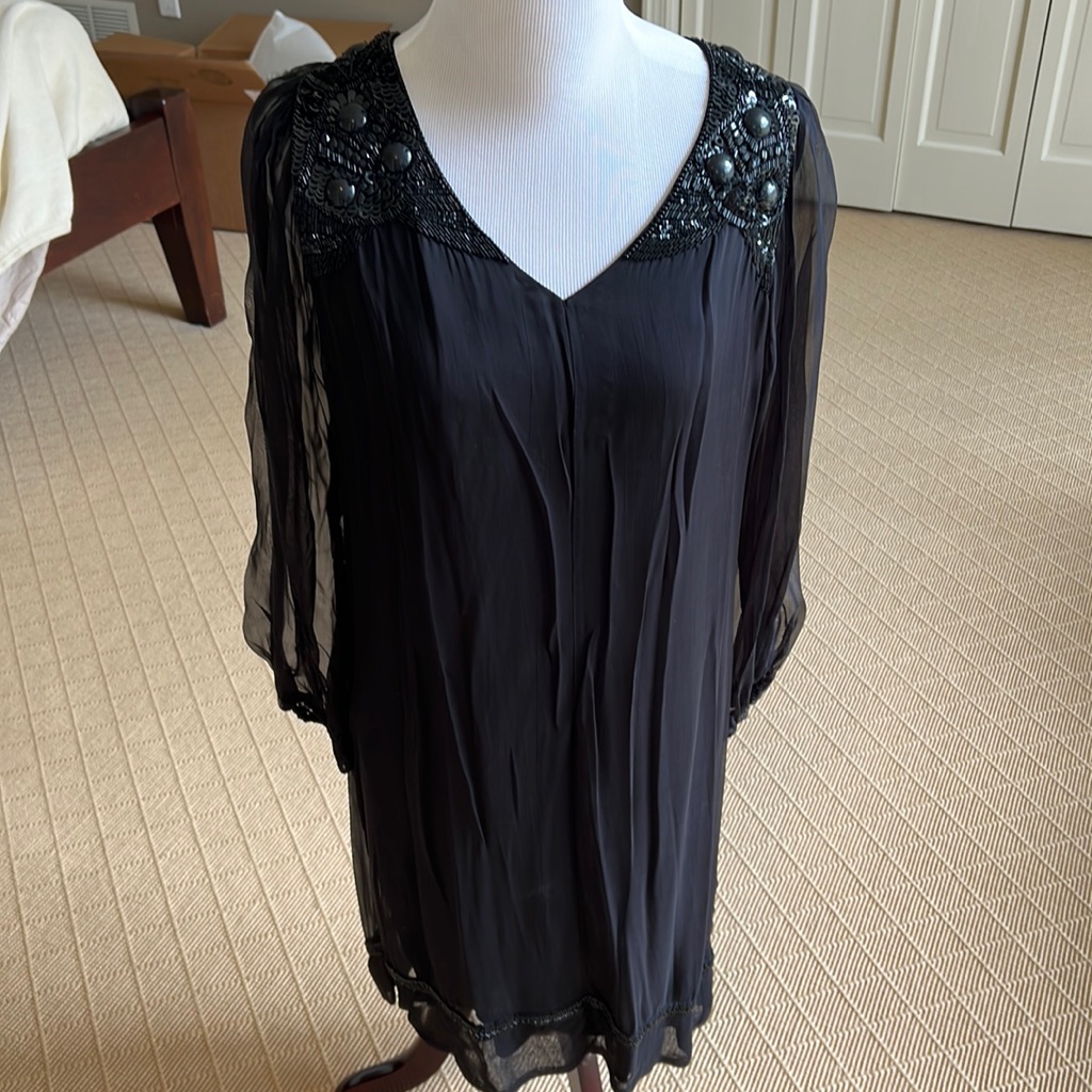 French Connection Vintage Beaded Dress Sz 6